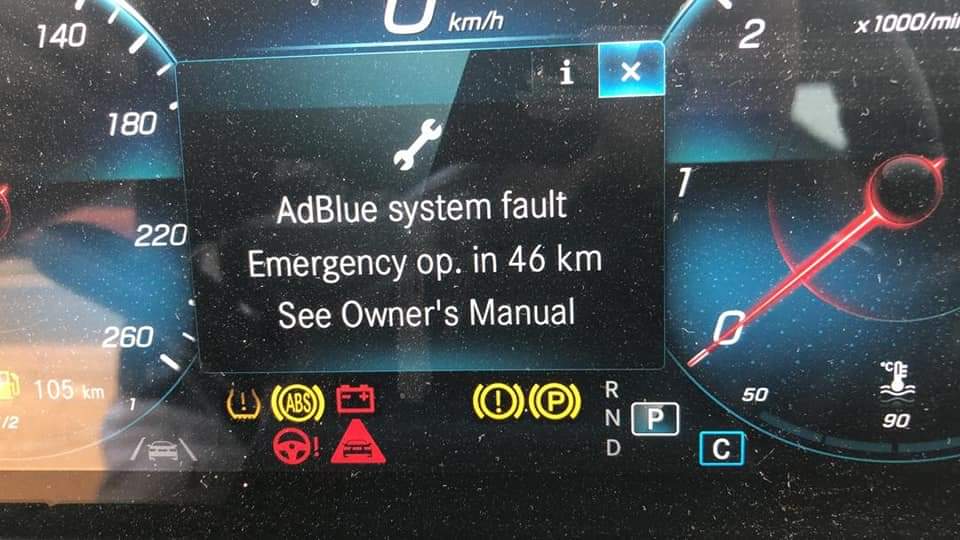 Mercedes adblue fault